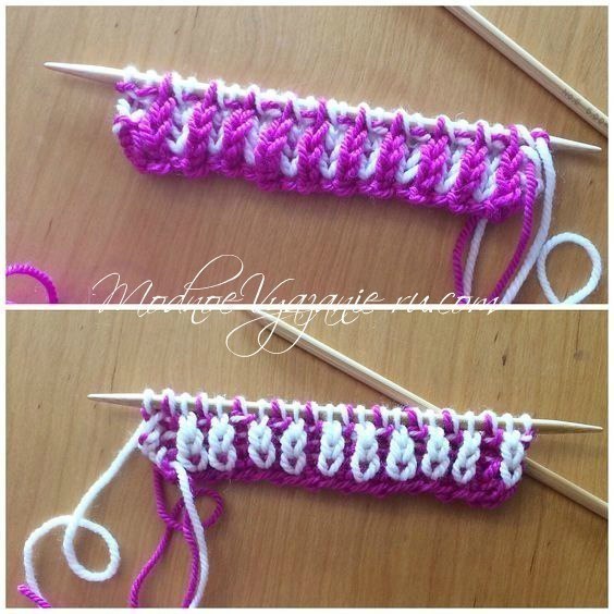 ​Уроки вязания в технике бриошь Brioche knitting