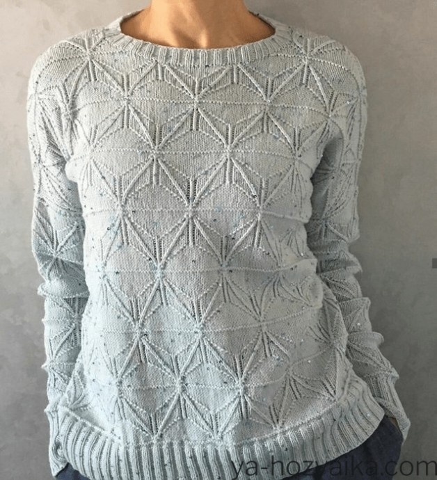 Вязаный пуловер Foldline