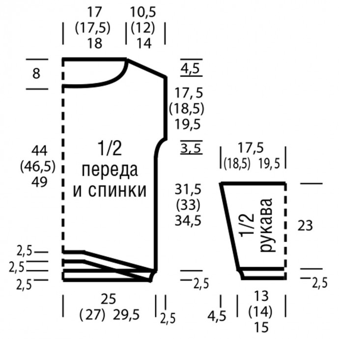 Вяжем стильный джемпер