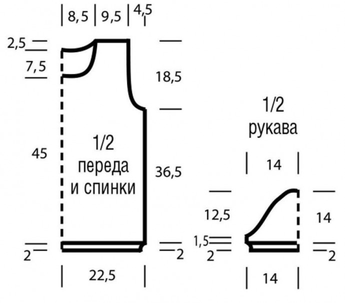 Джемпер с интересным узором: схема и описание