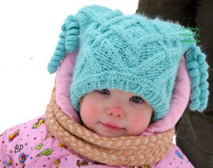 Детская зимняя шапочка