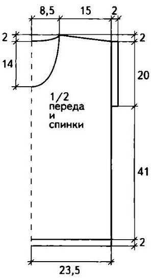 Вяжем ажурную тунику