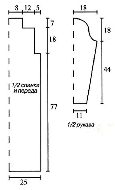 Вяжем красивое женское платье