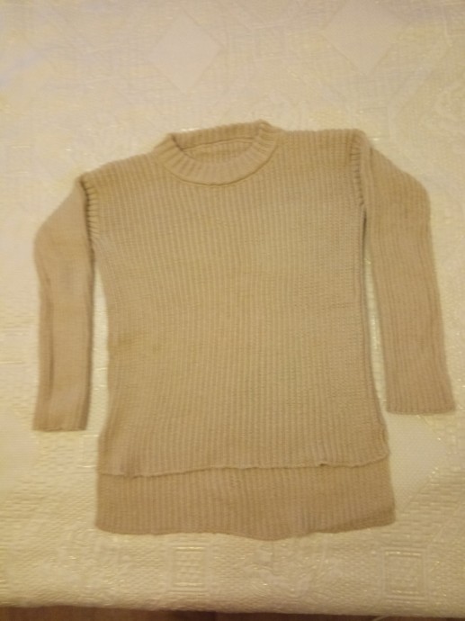 Простейший пуловер резинкой 2*2