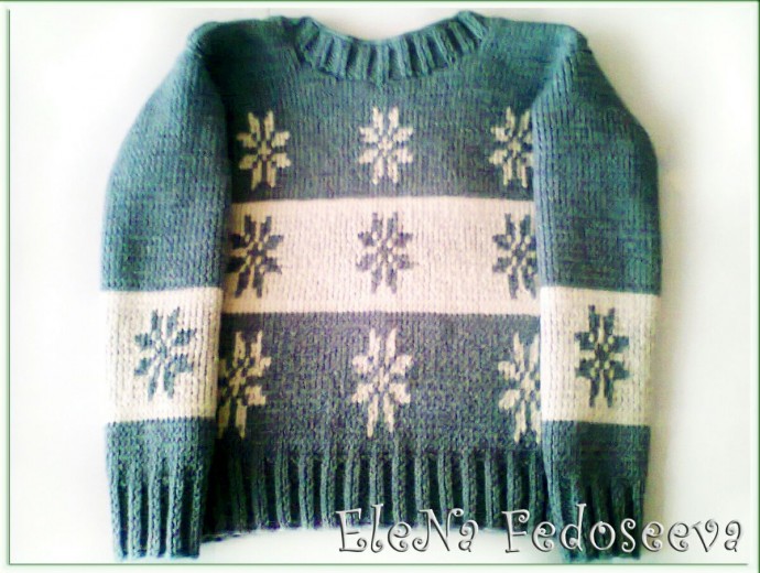 Детский свитер "Снежинка"