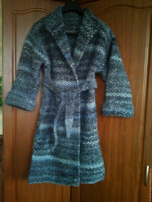 Пальто вязаное "Дымка"