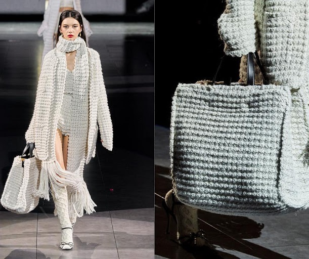 Вязаные сумки модный тренд осень-зима 2020-2021