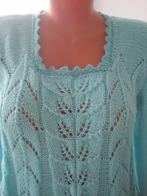 Пуловер ажурный (2-й вариант к юбке)