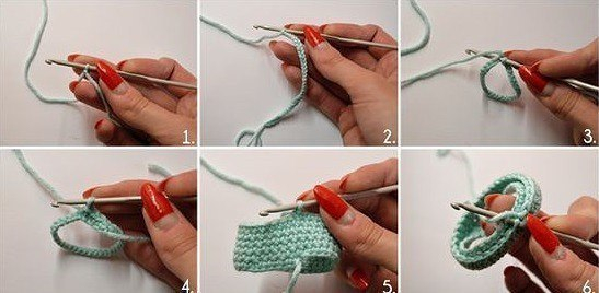 Пошаговое вязание объемных колец крючком.