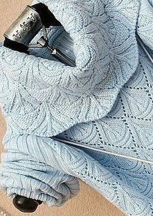 Геометрический узор для вязания свитера