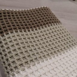 Вафельный узор для уютного пледа