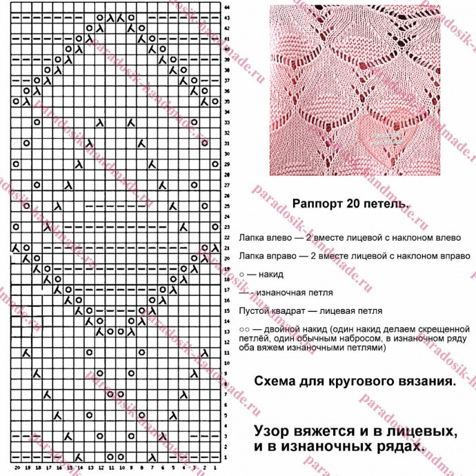 Ажурный джемпер спицами