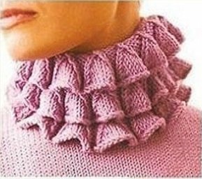 Воротник и манжеты "маленькие колокольчики"