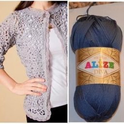 Кружевной мотив крючком, подойдет для жакета