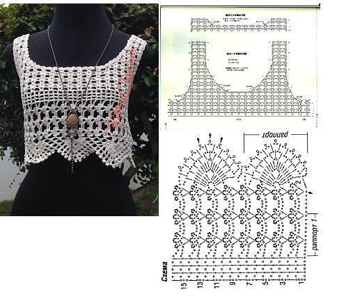 Схемы вязания для летних вариантов одежды