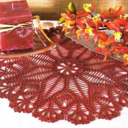 Вязаная салфетка