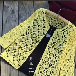 Желтый жакет крючком