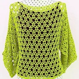 Ажурная кофточка крючком