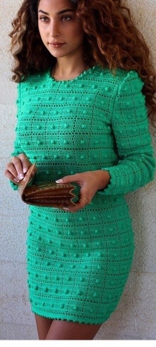 Идеи для вязания платья крючком