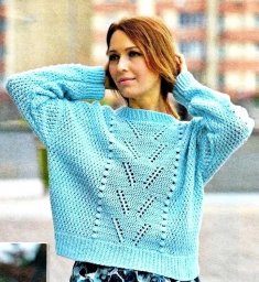 Пуловер «Нежность». Модель Алены Прохоровой