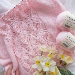 Роскошный узор спицами