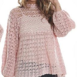 Розовый джемпер для нежных натур