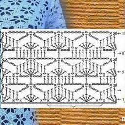 Ажурный узор крючком