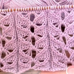 Красивый узор спицами