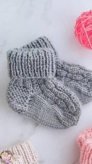 Ηocoчки c узopoм "плетёнка"