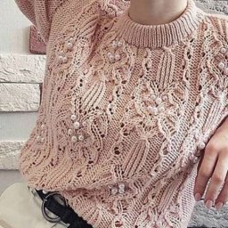 Симпатичный узор спицами