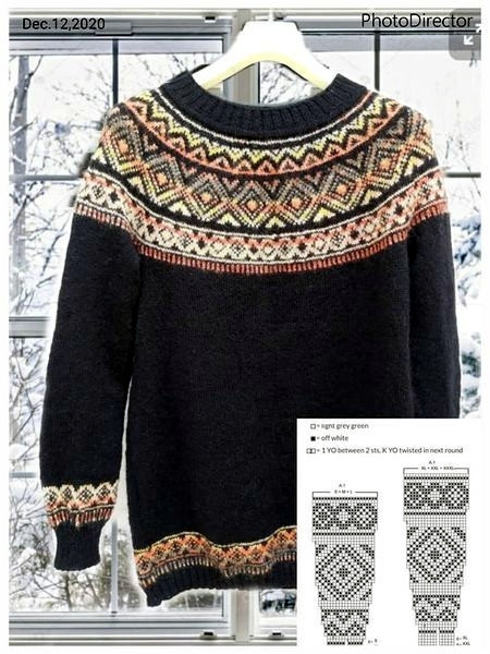 Лопапейса спицами