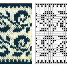 Жаккардовый узор спицами