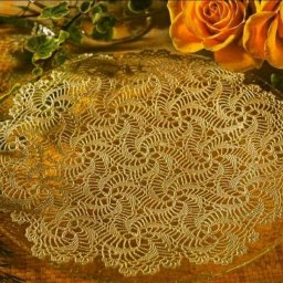 Ажурная салфетка крючком