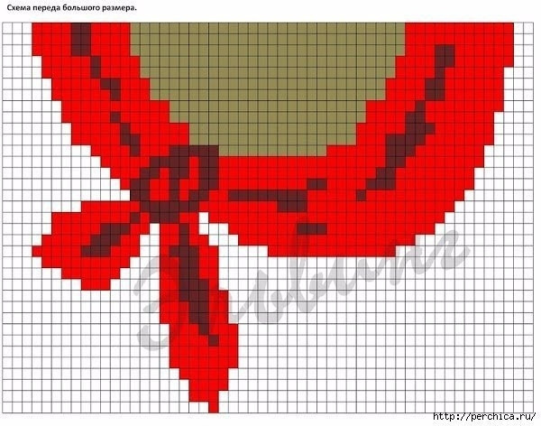 Туника для девочки, вяжем спицами