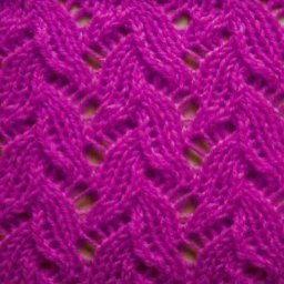 Красивый весенний узор для вяжущих спицами