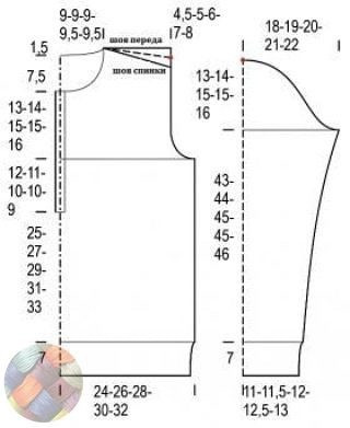 Серый мужской пуловер спицами
