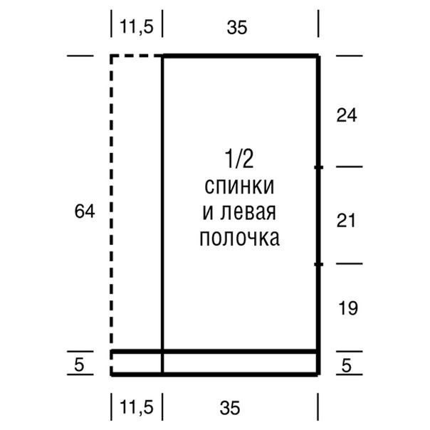 Накидка-пончо, вяжем спицами