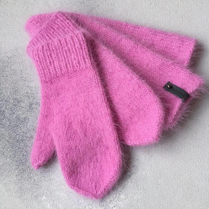 Варежки спицами