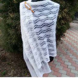 Узор для палантина спицами