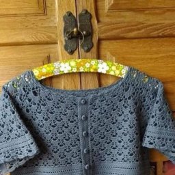 Узоры для кокетки, вяжем крючком