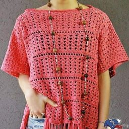 Вяжем простую кофточку с бахромой