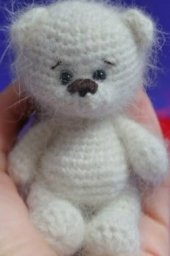 Мини мишка крючком