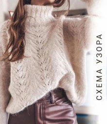 Интересный узор для свитера, пуловера или другой одежды