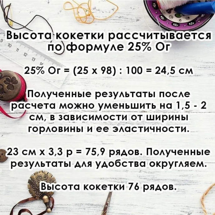 Хотите круглую кокетку, но боитесь ошибиться в расчетах? Хотите круглую кокетку, но боитесь ошибиться в расчетах?