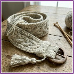 Вяжем пояс спицами