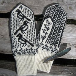 Птичий орнамент для варежек