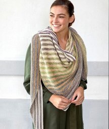 Шаль "Подвижные полосы"