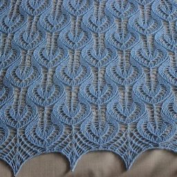 Шаль спицами