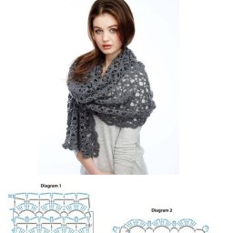Ажурный палантин для любителей стильных аксессуаров