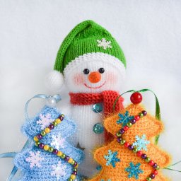 Маленькие елочки крючком